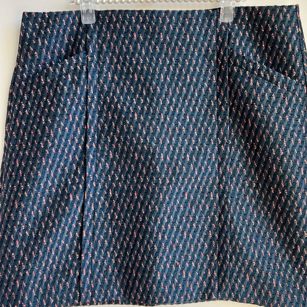 Loft A-line tweed shift skirt